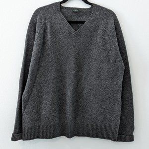 J.Crew Charcoal Lambs Wool Sweater